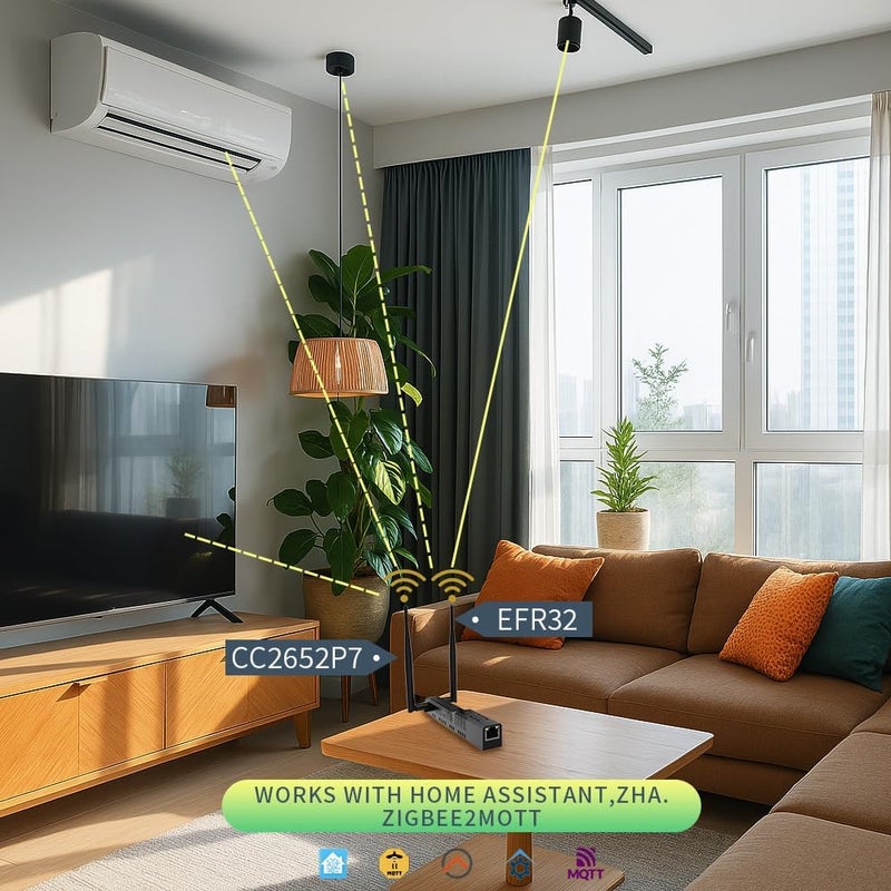 LOAMLIN SMLIGHT SLZB-MR1 – A Zigbee 3.0 to Ethernet, USB, and WiFi Adapter with PoE Support, Works with Zigbee2MQTT, Home Assistant, ZHA - Image 4